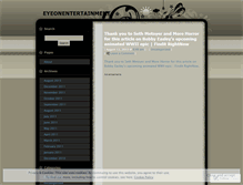 Tablet Screenshot of eyeonentertainment.wordpress.com