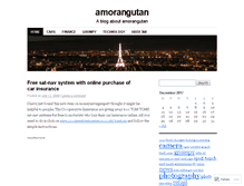 Tablet Screenshot of amorangutan.wordpress.com