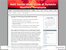 Tablet Screenshot of mathdoctor.wordpress.com