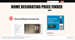 Desktop Screenshot of homedecoratingpricefinder.wordpress.com