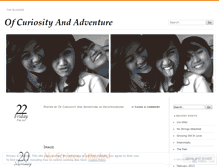 Tablet Screenshot of ofcuriosityandadventure.wordpress.com