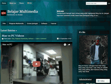 Tablet Screenshot of belajarmultimedia.wordpress.com