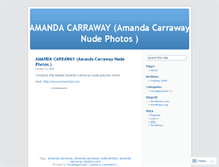 Tablet Screenshot of amandacarrawayplayboypics.wordpress.com