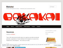 Tablet Screenshot of libreriabakakai.wordpress.com