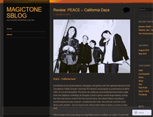 Tablet Screenshot of magictonesblog.wordpress.com