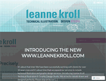 Tablet Screenshot of leannekroll.wordpress.com