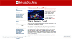 Desktop Screenshot of outsourceforcebonus.wordpress.com