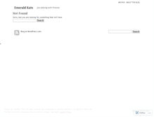 Tablet Screenshot of emeraldkate.wordpress.com
