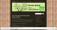 Desktop Screenshot of karatefordummies.wordpress.com