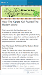 Mobile Screenshot of karatefordummies.wordpress.com