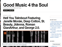 Tablet Screenshot of goodmusic4thasoul.wordpress.com
