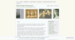 Desktop Screenshot of kahngenealogy.wordpress.com