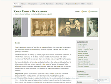 Tablet Screenshot of kahngenealogy.wordpress.com