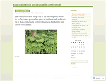 Tablet Screenshot of espeducacionambiental.wordpress.com
