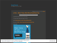 Tablet Screenshot of muzikfiendz.wordpress.com