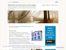 Tablet Screenshot of hotelesencantonavarra.wordpress.com