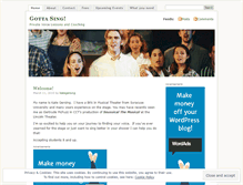 Tablet Screenshot of gottasing.wordpress.com