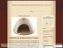 Tablet Screenshot of hornosdebarrodepereruela.wordpress.com