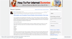 Desktop Screenshot of howtoforinternetdummies.wordpress.com