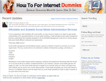 Tablet Screenshot of howtoforinternetdummies.wordpress.com