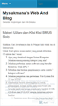 Mobile Screenshot of mysukmana.wordpress.com