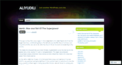 Desktop Screenshot of aliyudili.wordpress.com