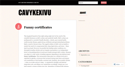 Desktop Screenshot of cavykexivu.wordpress.com