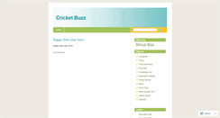 Desktop Screenshot of crickbuzz.wordpress.com