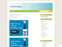 Tablet Screenshot of crickbuzz.wordpress.com