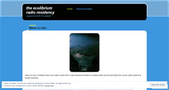 Desktop Screenshot of ecolibriumfm.wordpress.com