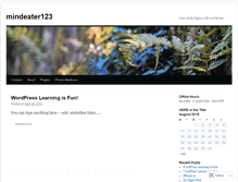 Tablet Screenshot of mindeater123.wordpress.com