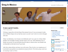 Tablet Screenshot of greginmexico.wordpress.com