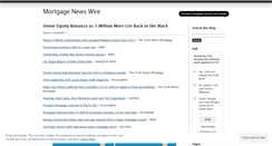 Desktop Screenshot of mortgagenewswire.wordpress.com
