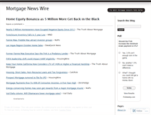 Tablet Screenshot of mortgagenewswire.wordpress.com