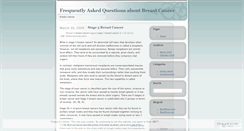 Desktop Screenshot of breastcanceranswers.wordpress.com