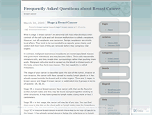 Tablet Screenshot of breastcanceranswers.wordpress.com