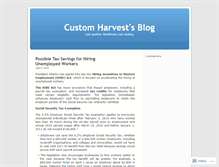 Tablet Screenshot of customharvest.wordpress.com