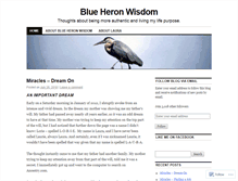 Tablet Screenshot of blueheronwisdom.wordpress.com