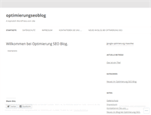 Tablet Screenshot of optimierungseoblog.wordpress.com