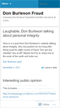 Mobile Screenshot of donburlesonfraud.wordpress.com