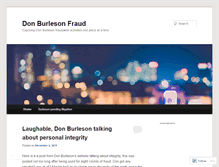 Tablet Screenshot of donburlesonfraud.wordpress.com
