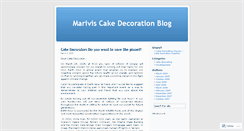 Desktop Screenshot of cakedecoration.wordpress.com