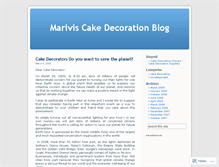 Tablet Screenshot of cakedecoration.wordpress.com