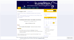 Desktop Screenshot of incoscienza.wordpress.com