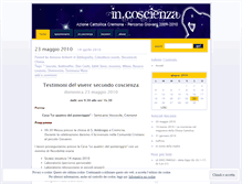 Tablet Screenshot of incoscienza.wordpress.com