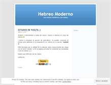 Tablet Screenshot of hebreomoderno.wordpress.com