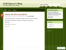 Tablet Screenshot of golfxpress.wordpress.com