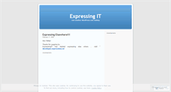 Desktop Screenshot of expressingit.wordpress.com