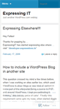 Mobile Screenshot of expressingit.wordpress.com