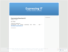 Tablet Screenshot of expressingit.wordpress.com